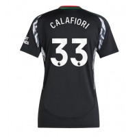 Fotballdrakt Dame Arsenal Riccardo Calafiori #33 Bortedrakt 2024-25 Kortermet